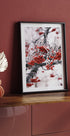 Frosted Red Berries on Winter Branches Poster - Posterbox.dk