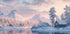 Frosty Morning in the Village Poster - Posterbox.dk