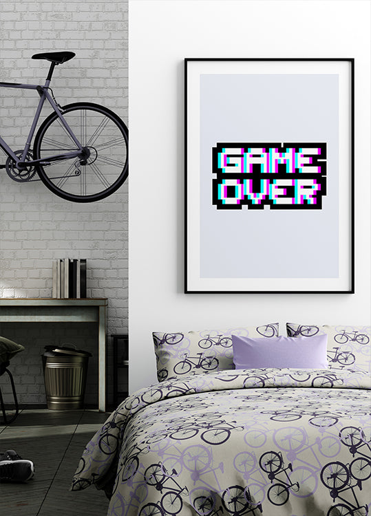 Gaming Over Poster - Posterbox.dk