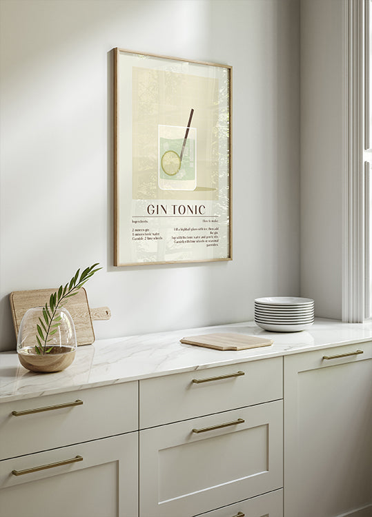 Gin Tonic Poster - Posterbox.dk