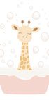 Giraffe Bath Poster - Posterbox.dk