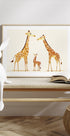 Giraffe Family Trio In Warm Tones Poster - Posterbox.dk