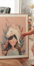 Girl and Unicorn Poster - Posterbox.dk