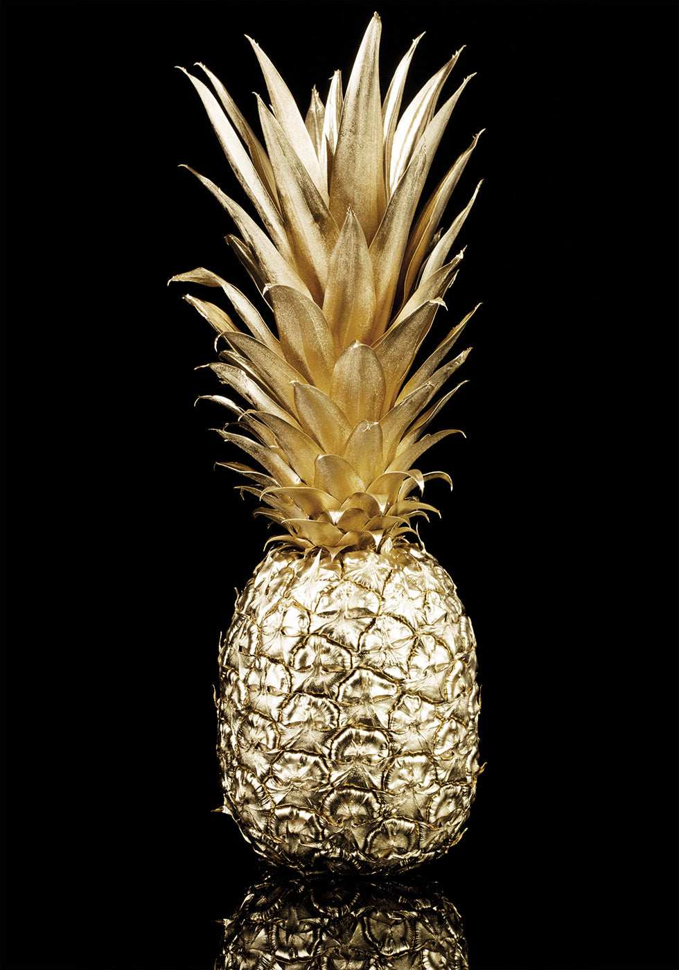 Golden Pineapple Poster - Posterbox.dk