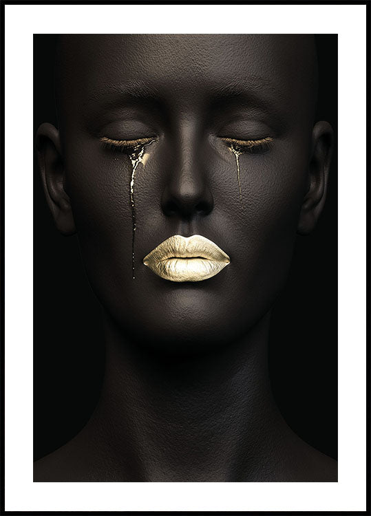Golden Tears Portrait Poster - Posterbox.dk