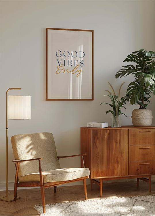 Good Vibes Only, Positive Quote poster - Posterbox.dk