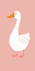 Goose On Pink Poster - Posterbox.dk