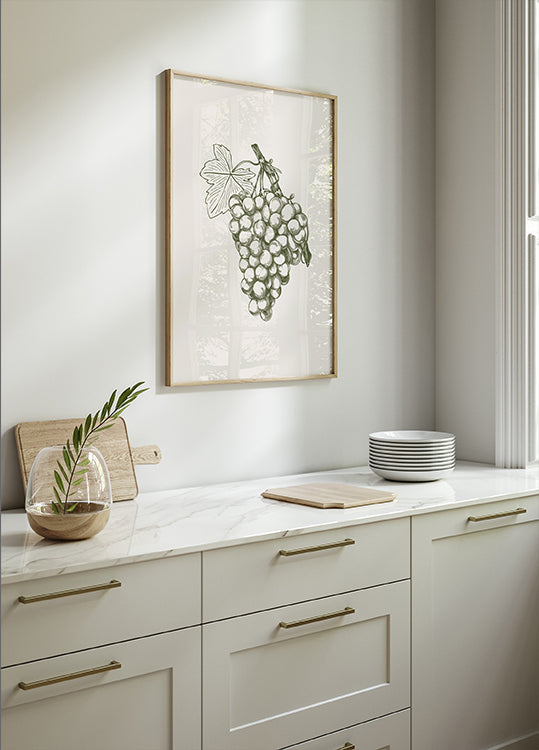 Grape Botanical Poster - Posterbox.dk