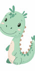 Green Dinosaur Poster - Posterbox.dk