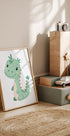 Green Dinosaur Poster - Posterbox.dk