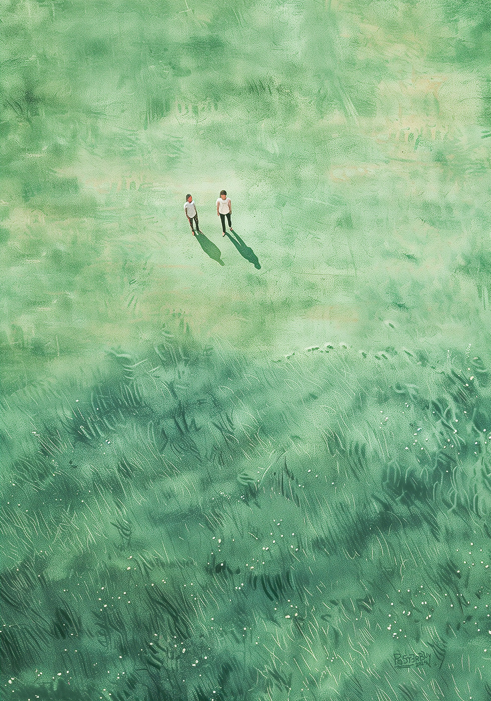 Green Grass Fields Poster - Posterbox.dk