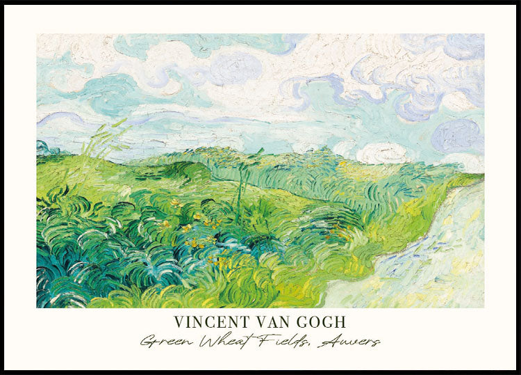 Green Wheat Fields, Auvers Poster - Posterbox.dk