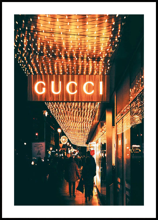 Gucci Night Lights Poster - Posterbox.dk