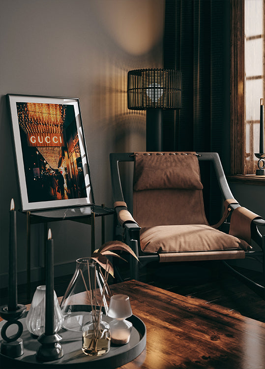 Gucci Night Lights Poster - Posterbox.dk