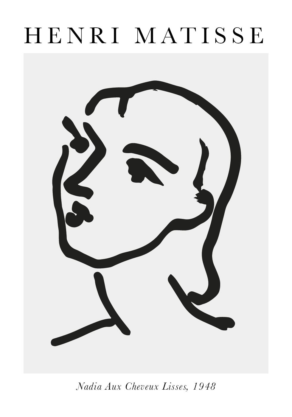 H. Matisse Nadia Aux Cheveux Lisses Poster - Posterbox.dk