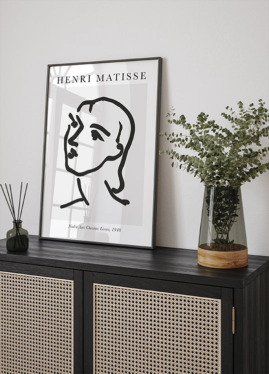 H. Matisse Nadia Aux Cheveux Lisses Poster - Posterbox.dk
