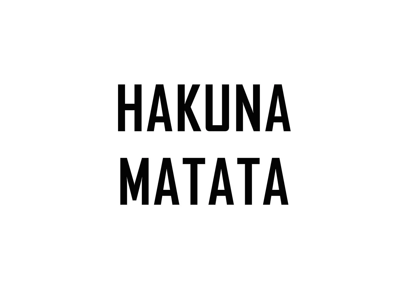 Hakuna Matata Poster - Posterbox.dk