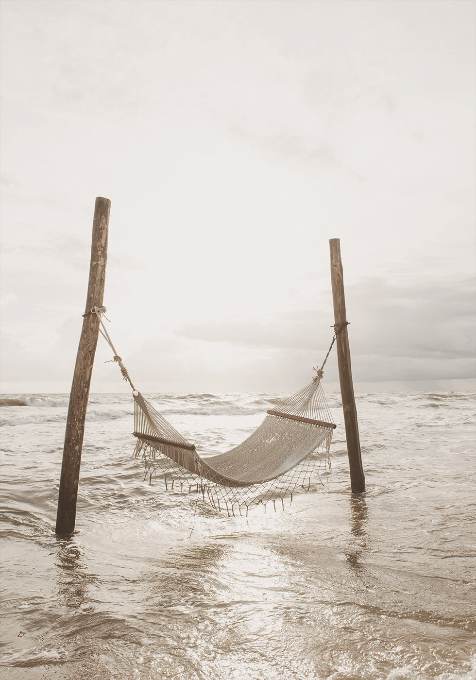 Hammock on a Tropical Beach Poster - Posterbox.dk