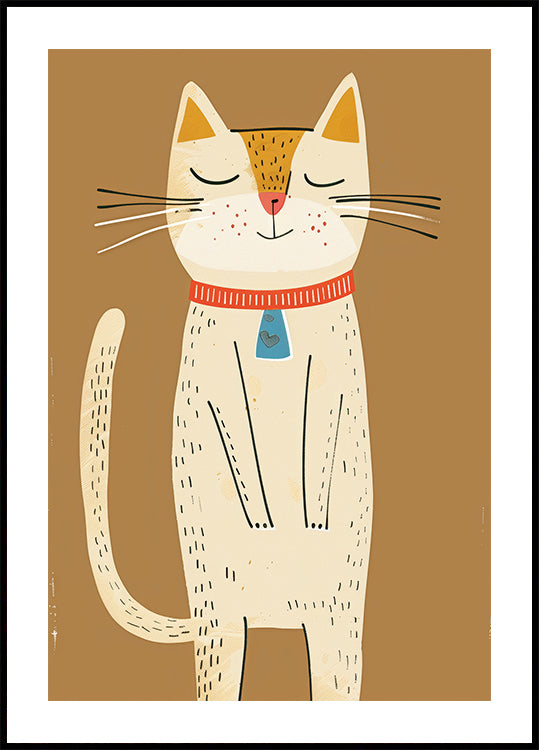Happy Cat Poster - Posterbox.dk