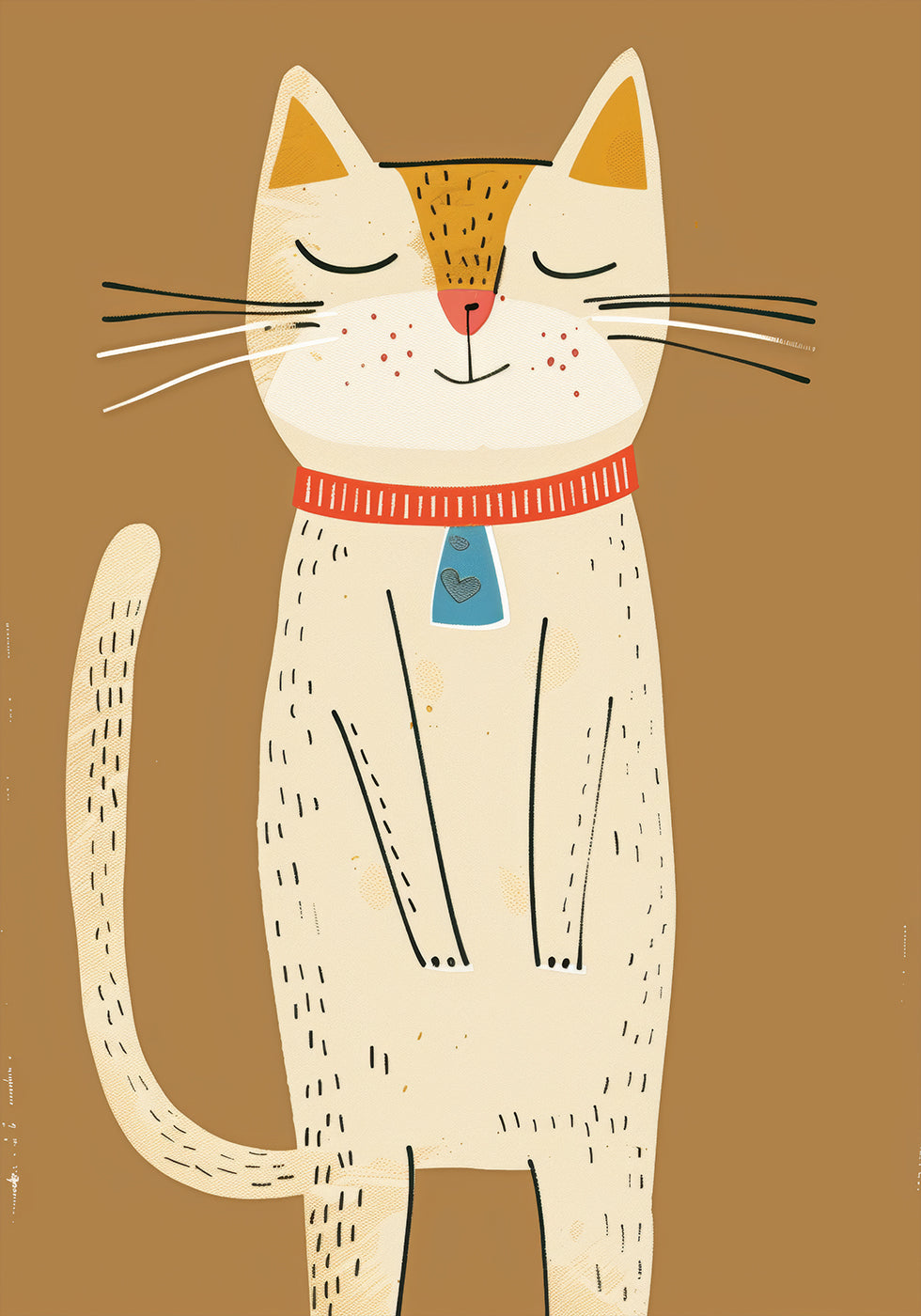 Happy Cat Poster - Posterbox.dk