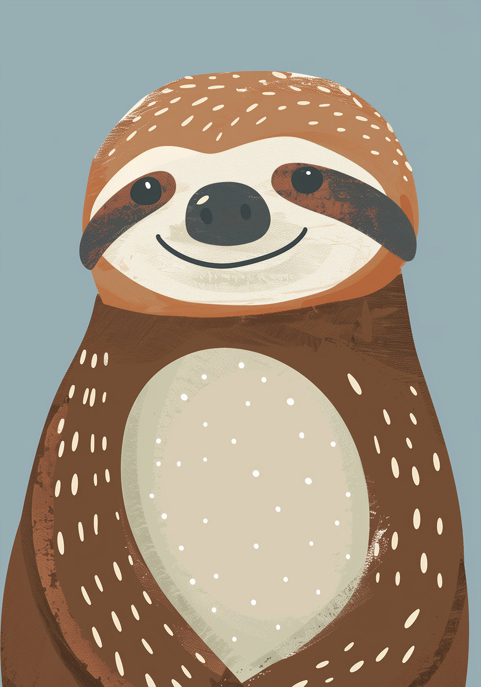 Happy Sloth Poster - Posterbox.dk