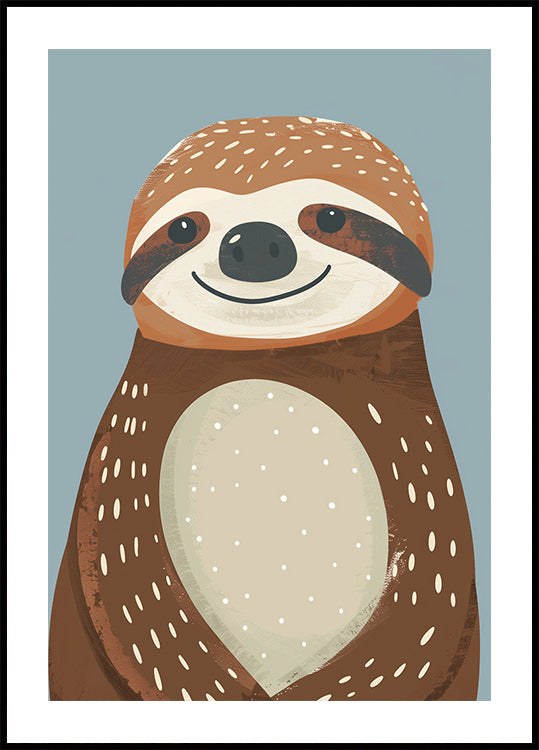 Happy Sloth Poster - Posterbox.dk