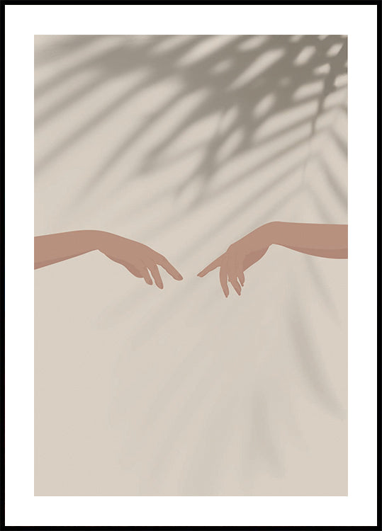 Harmony 1, Reaching Hands and Shadows Plakat - Posterbox