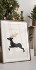 a picture frame with a picture of a deer on it