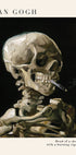 Head of a Skeleton with a Burning Cigarette Poster - Posterbox.dk