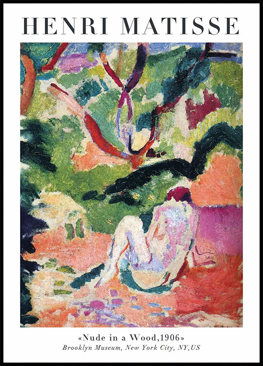 Henri Matisse Nude in a Wood Poster - Posterbox.dk