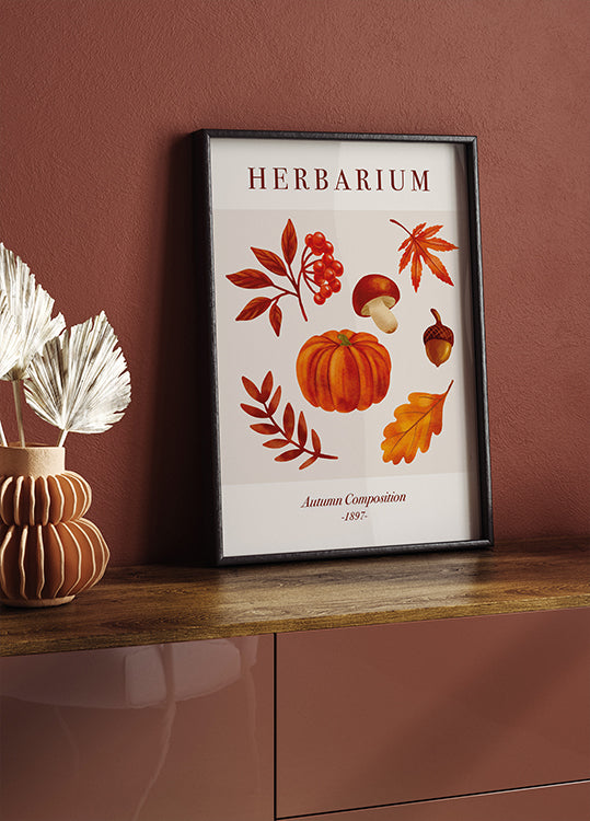 Herbarium Autumn Composition Poster - Posterbox.dk