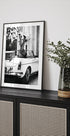 High Heels in Classic Car Poster - Posterbox.dk