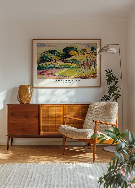 Hills Expressionist Alfred Henry Maurer 1908 Landscape Poster - Posterbox.dk