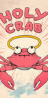 Holy Crab, Halo Crab Cartoon Poster - Posterbox.dk