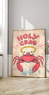 Holy Crab, Halo Crab Cartoon Poster - Posterbox.dk