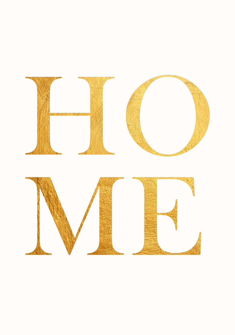 Home Gold Typography Poster - Posterbox.dk
