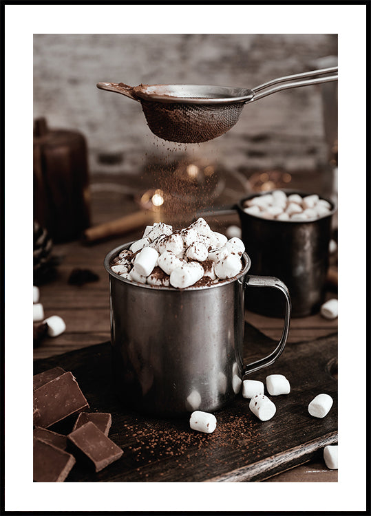 Hot Chocolate with Marshmallows Poster - Posterbox.dk