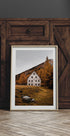 House Near the Autumn Mountains Poster - Posterbox.dk