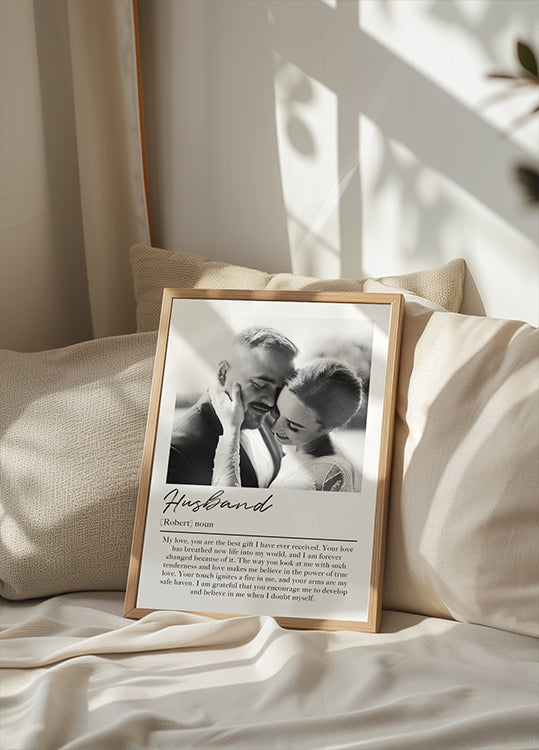 Husband Personalized Poster - Posterbox.dk