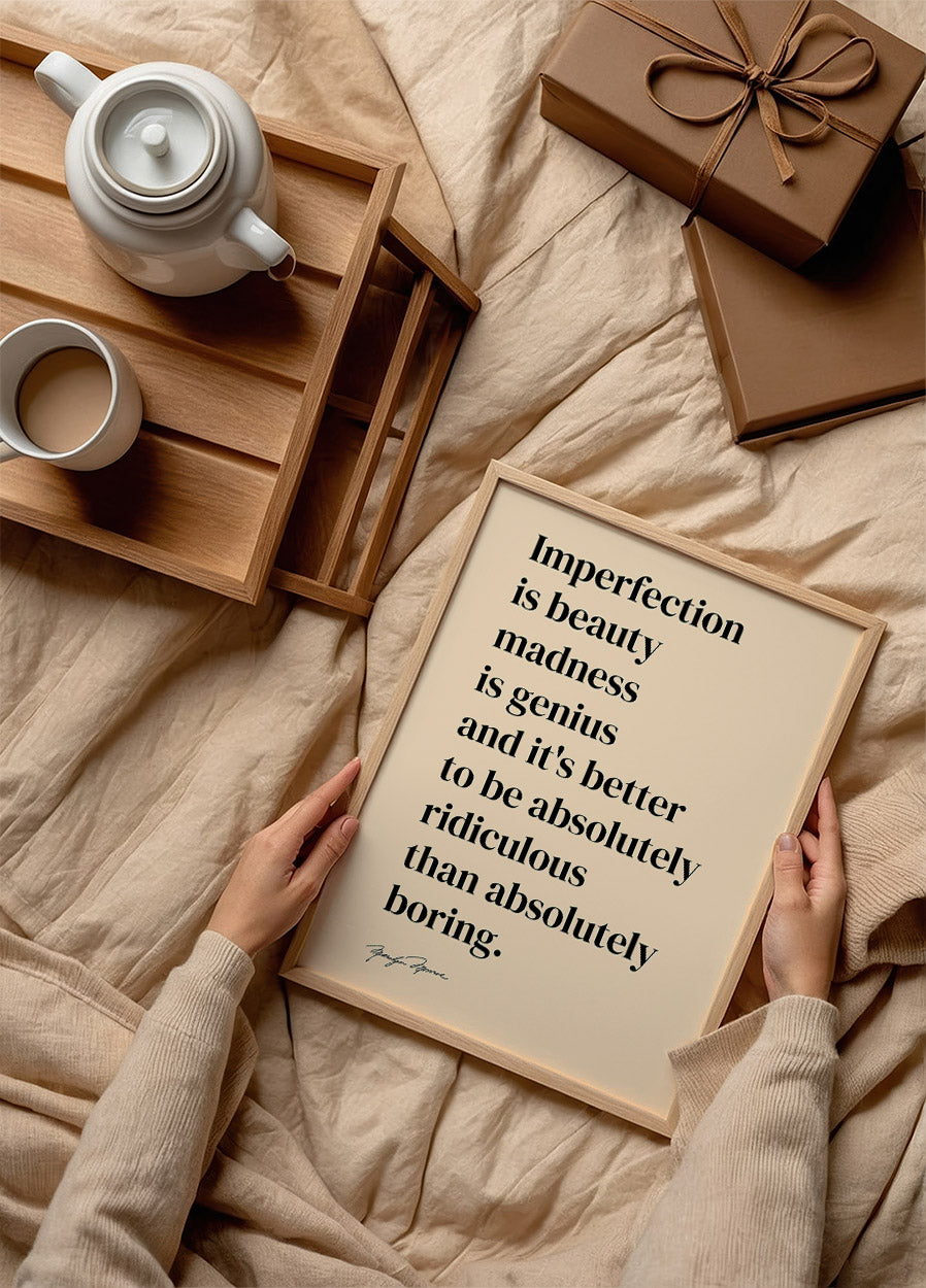 Imperfection Is Beauty Poster - Posterbox.dk
