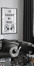 In Gaming We Trust, Controller Quote Print Poster - Posterbox.dk