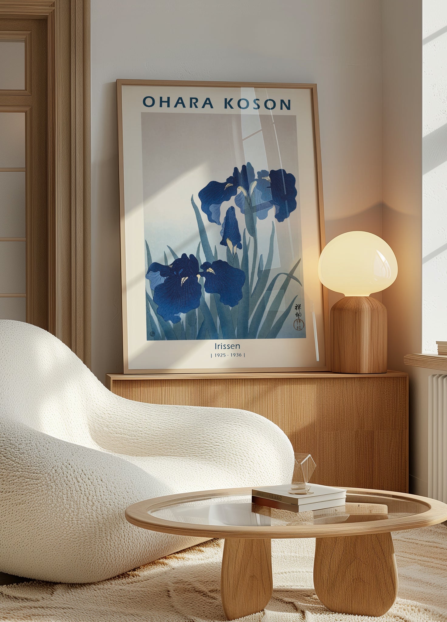 Irissen, Japanese Floral Woodblock Poster - Posterbox.dk