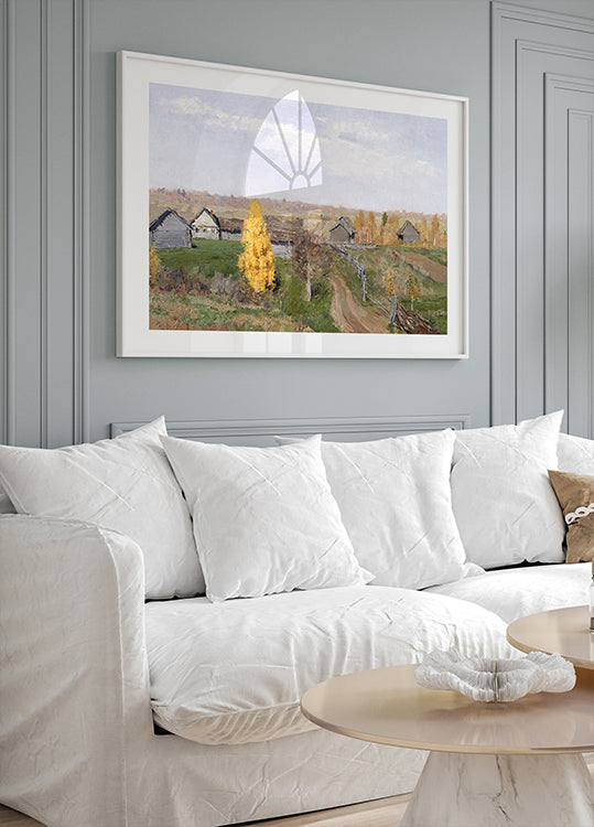 Isaac Levitan - Golden Autumn Poster - Posterbox.dk