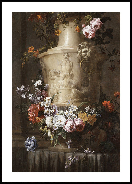 Jean-Baptiste Monnoyer - A Garland of Flowers Poster - Posterbox.dk