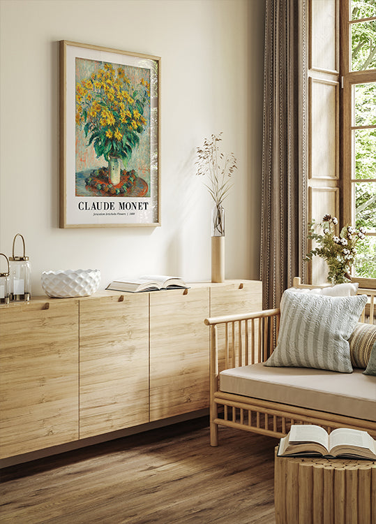 Jerusalem Artichoke Flowers, Claude Monet Poster - Posterbox.dk