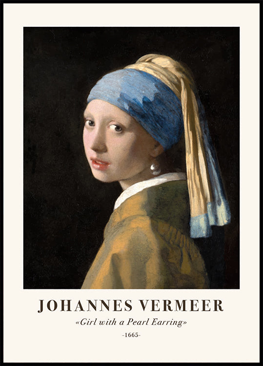 Johannes Vermeer, Girl with a Pearl Earring Poster - Posterbox.dk