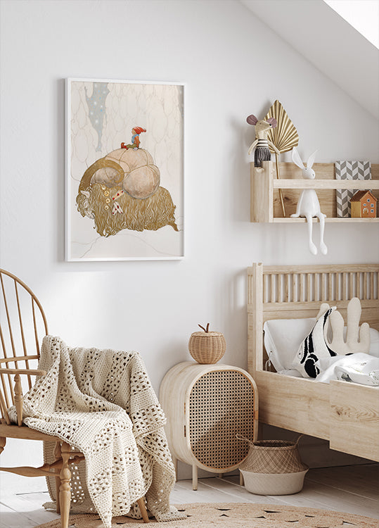 John Bauer - Julbocken Poster - Posterbox.dk