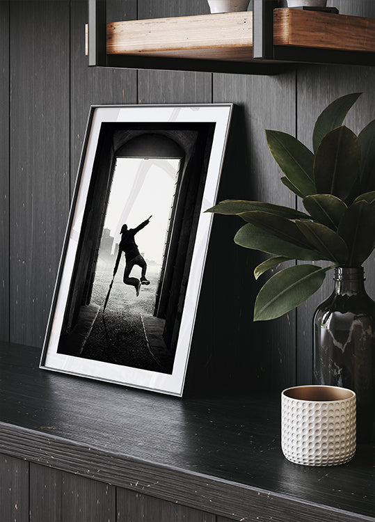 Joyful Leap Urban Poster - Posterbox.dk