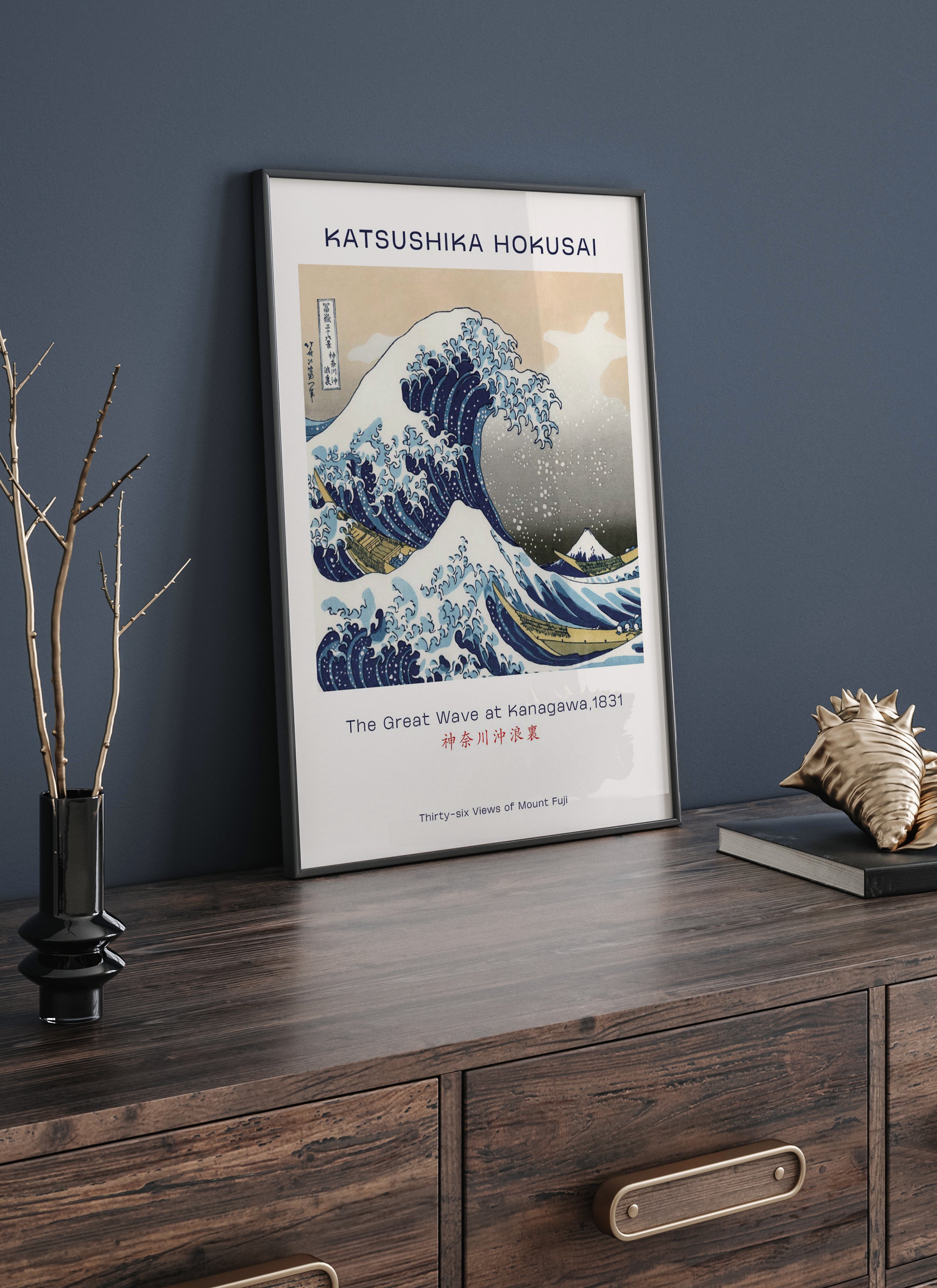 Katsushika Hokusai - The Great Wave at Kanagawa Poster - Posterbox.dk