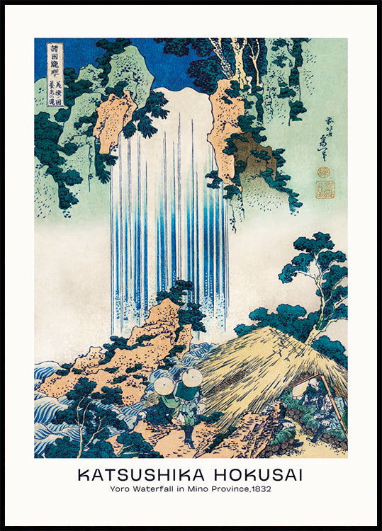Katsushika Hokusai - Yoro Waterfall in Mino Province Poster - Posterbox.dk